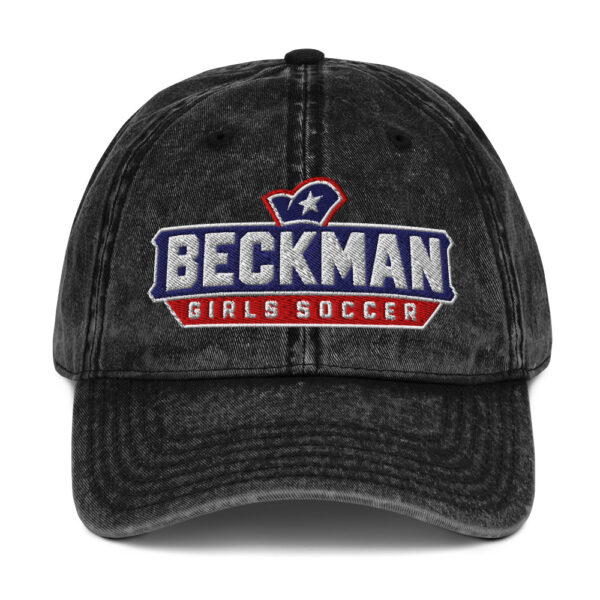 Beckman Girls Soccer Vintage Cotton Twill Cap