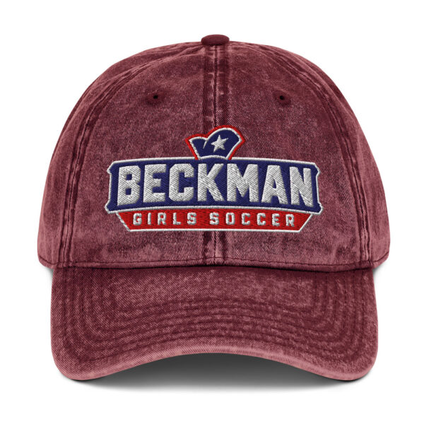 Beckman Girls Soccer Vintage Cotton Twill Cap