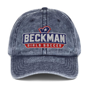 Beckman Girls Soccer Vintage Cotton Twill Cap