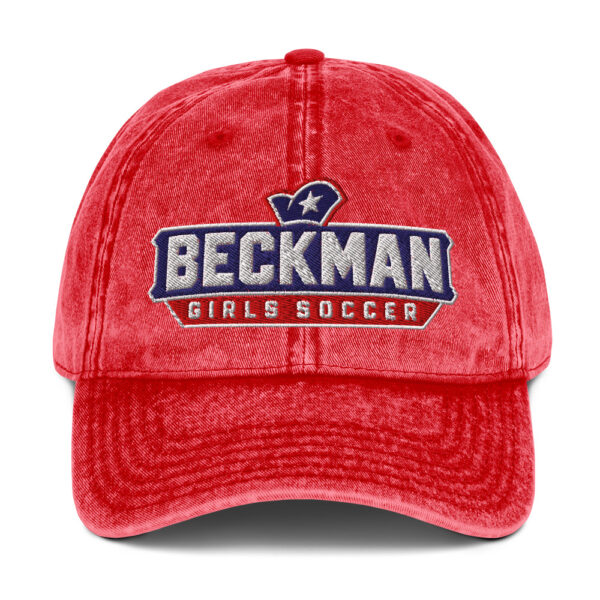 Beckman Girls Soccer Vintage Cotton Twill Cap